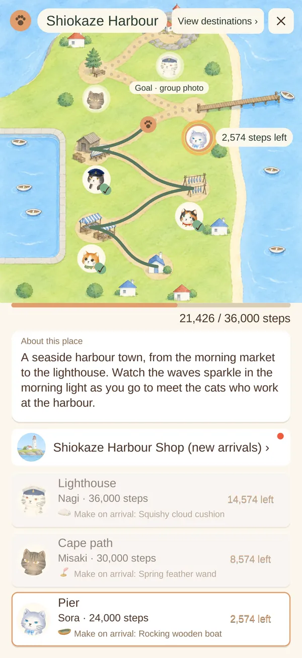 Map of Shiokaze Harbour